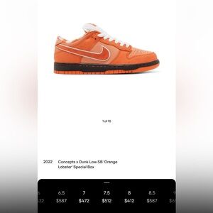 NIKE SB ORANGE LOBSTERS (special box)